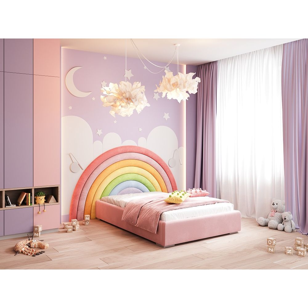 Panele - zagłówek w kształcie TĘCZY