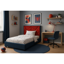 ŁÓŻKO SPIDER Z ZAGŁÓWKIEM W KSZTAŁCIE PAJĘCZYNY