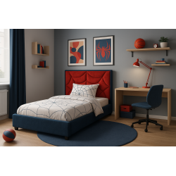 ŁÓŻKO SPIDER Z ZAGŁÓWKIEM W KSZTAŁCIE PAJĘCZYNY