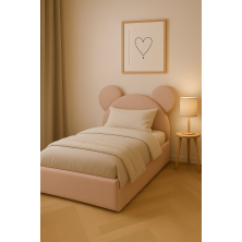 ŁÓŻKO TEDDY Z ZAGŁÓWKIEM MISIA