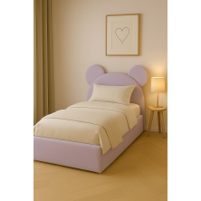 ŁÓŻKO TEDDY Z ZAGŁÓWKIEM MISIA