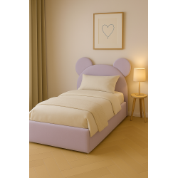 ŁÓŻKO TEDDY Z ZAGŁÓWKIEM MISIA