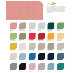 Panele - zagłówek w kształcie TĘCZY