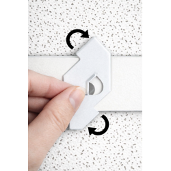 Klips obrotowy do paneli wiszących