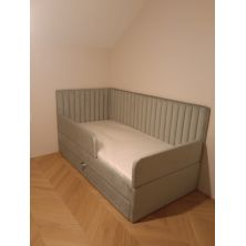 ŁÓŻKO ROLLER Z SZUFLADĄ I BARIERKĄ OCHRONNĄ