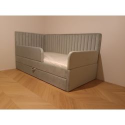 ŁÓŻKO ROLLER Z SZUFLADĄ I BARIERKĄ OCHRONNĄ