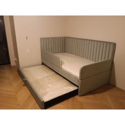 ŁÓŻKO ROLLER Z SZUFLADĄ I BARIERKĄ OCHRONNĄ