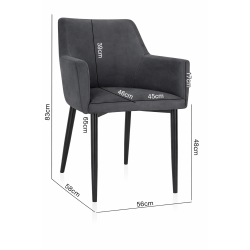 Krzesło tapicerowane Elena