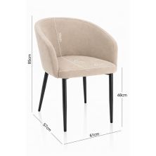 Krzesło tapicerowane Clara