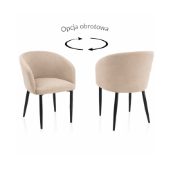 Krzesło tapicerowane Clara