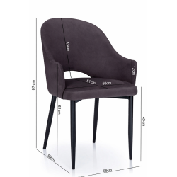 Krzesło tapicerowane Luna