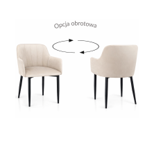 Krzesło tapicerowane Nora