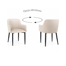 Krzesło tapicerowane Nora