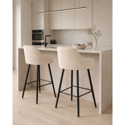 Hoker tapicerowany Nora