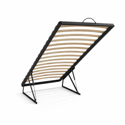 Stelaż metalowy podnoszony na siłownikach gazowych