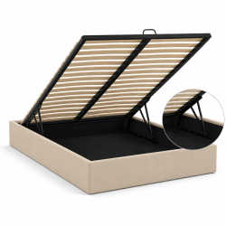 Stelaż metalowy podnoszony na siłownikach gazowych 120/140/160/180/200x200cm – 48 listewek, solidna i cicha konstrukcja