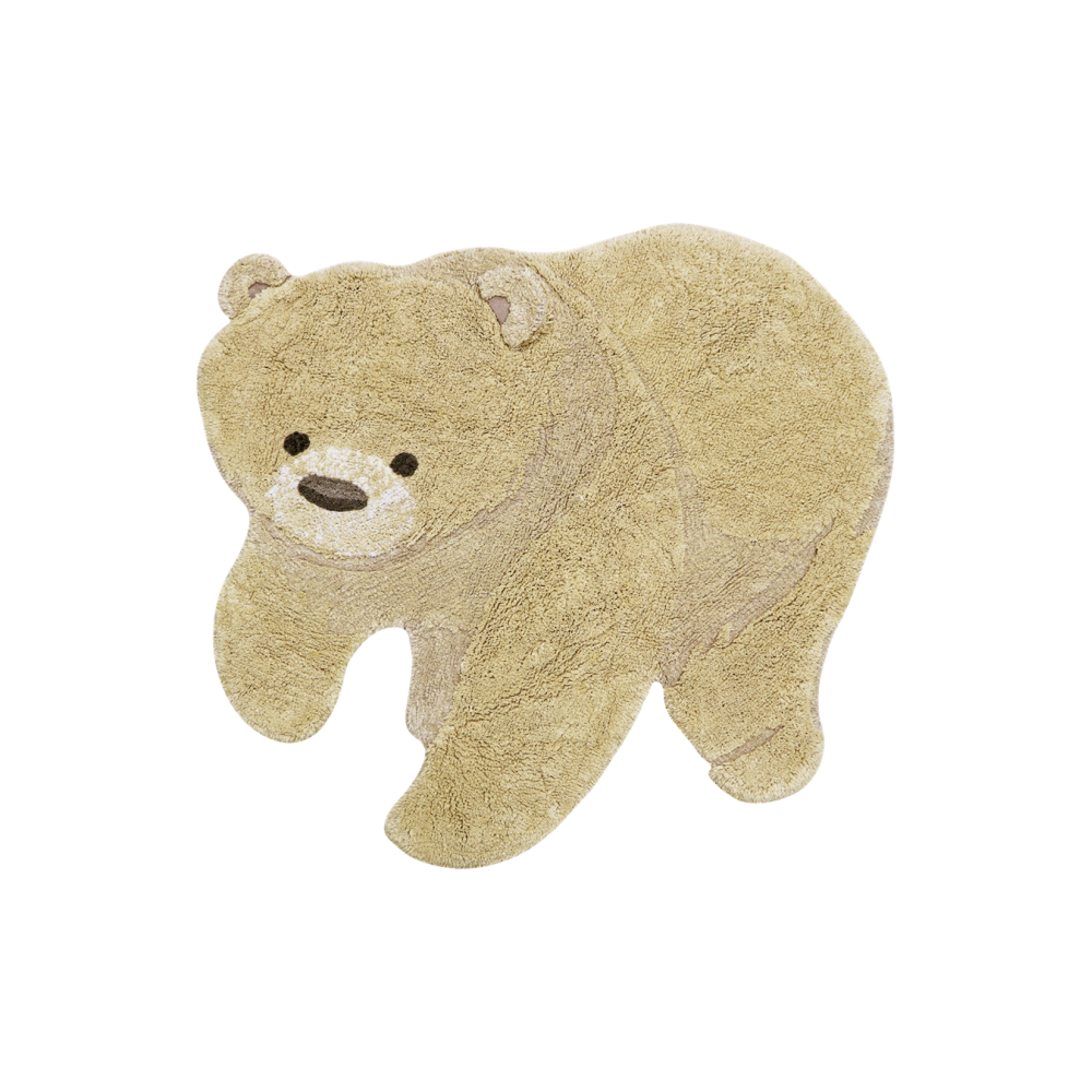 Dywan dziecięcy bawełniany Miś, Bear Animal Rugs, Lorena Canals 120x122cm