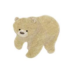 Dywan dziecięcy bawełniany Miś, Bear Animal Rugs, Lorena Canals 120x122cm