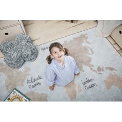 Dywan Bawełniany Vintage Map - Mapa, Lorena Canals 140x200cm