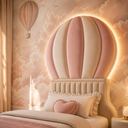 Łóżko tapicerowane BALLOON - zagłówek w kształcie balonu
