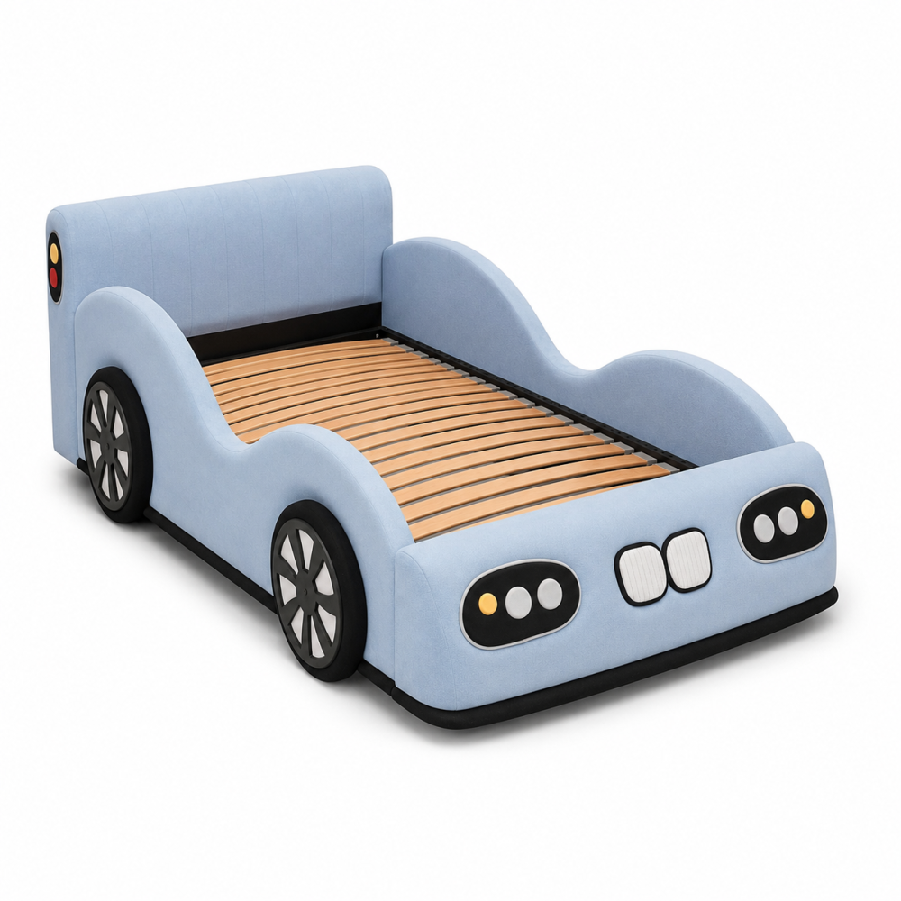 ŁÓŻKO RACER MINI W KSZTAŁCIE AUTA DLA MALUCHÓW