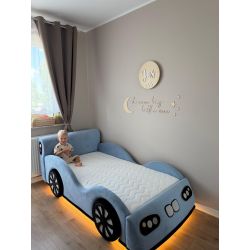 ŁÓŻKO RACER MINI W KSZTAŁCIE AUTA DLA MALUCHÓW