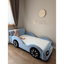 ŁÓŻKO RACER MINI W KSZTAŁCIE AUTA DLA MALUCHÓW