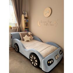 ŁÓŻKO RACER MINI W KSZTAŁCIE AUTA DLA MALUCHÓW