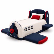 Łóżko tapicerowane dziecięce AVIATOR – Samolot