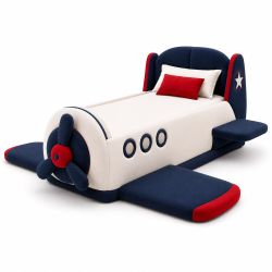 Łóżko tapicerowane dziecięce AVIATOR – Samolot
