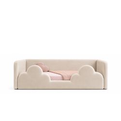 Łóżko dziecięce tapicerowane CLOUDY z chmurkami