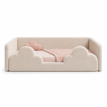 Łóżko dziecięce tapicerowane CLOUDY z chmurkami