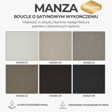 ŁÓŻKO AMARI Z ZAGŁÓWKIEM W FORMIE PODUSZEK